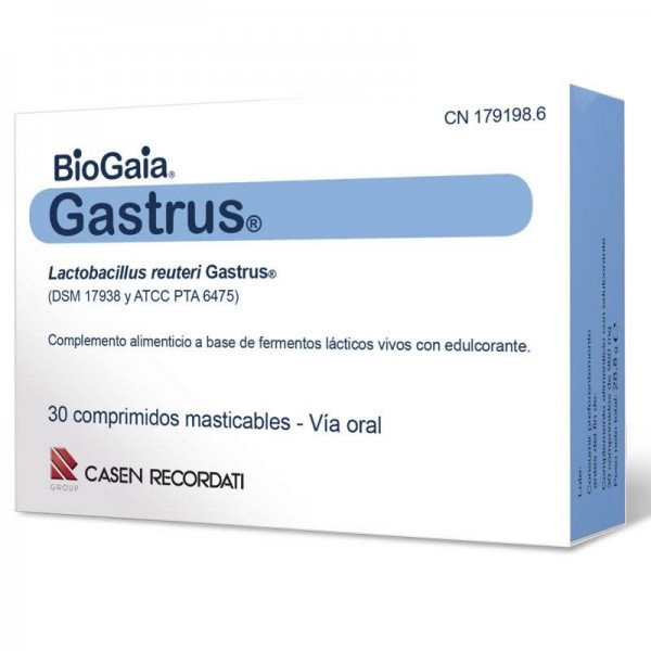 gastrus masticables 30 comprimidos