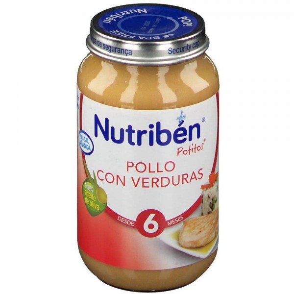 nutriben 250 g pollo con verduras
