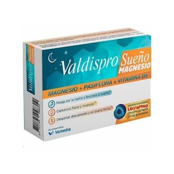 valdispro sueno magnesio 40 comprimidos