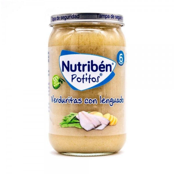 nutriben potito verduritas con lenguado 235 g