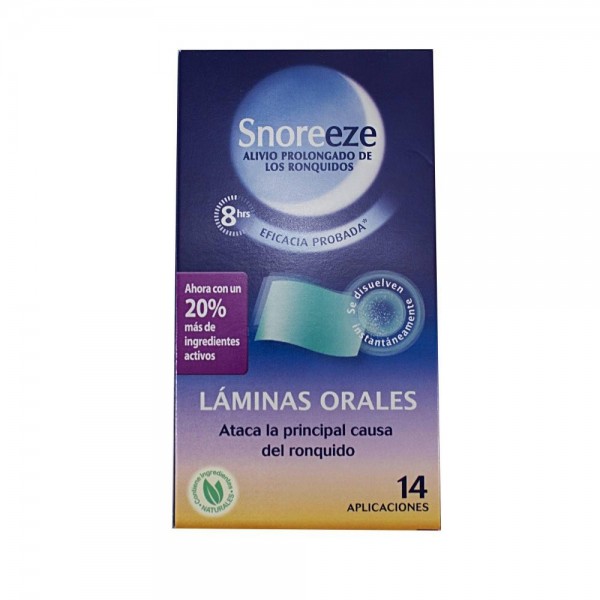 snoreeze 14 laminas orales