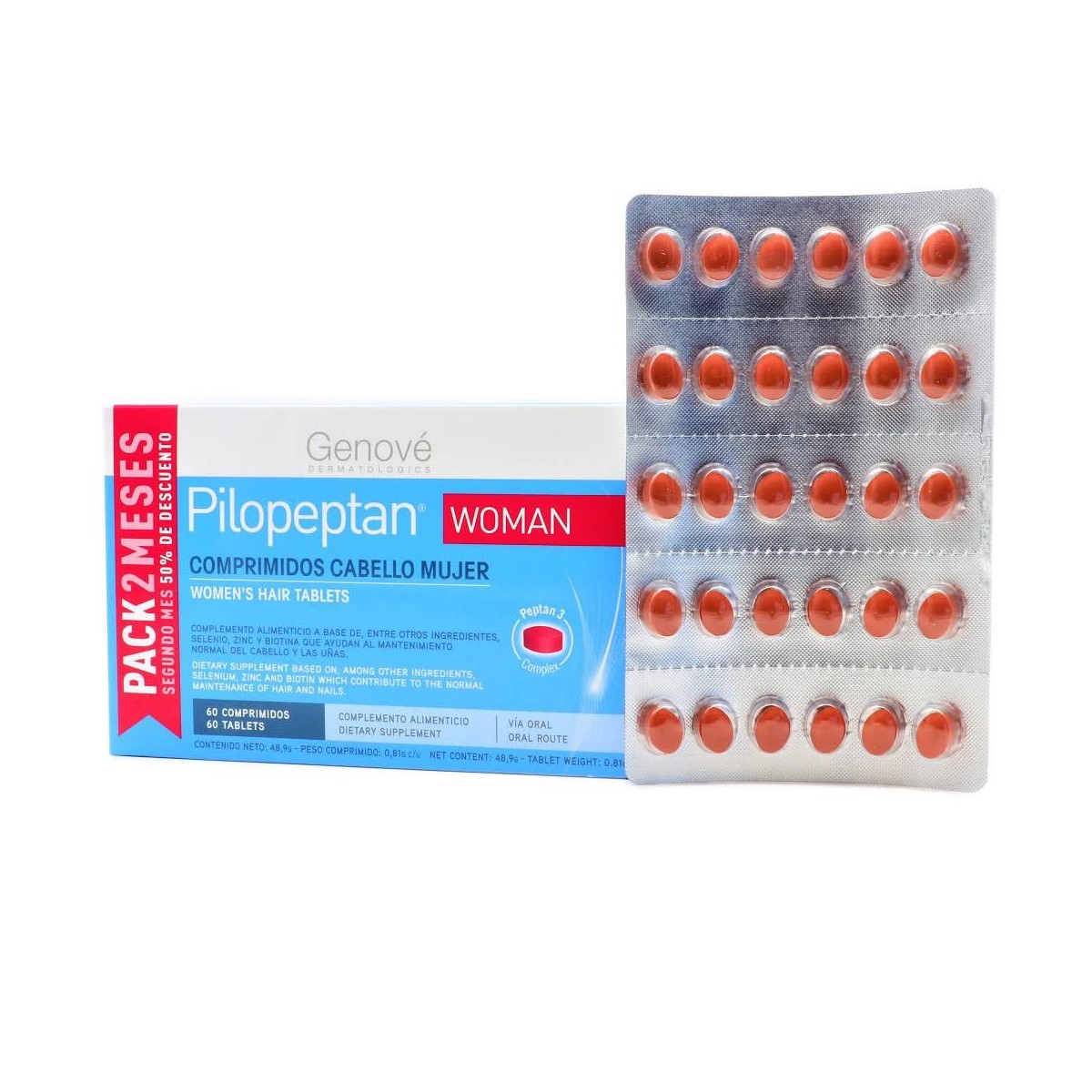 pilopeptan woman 60 comprimidos