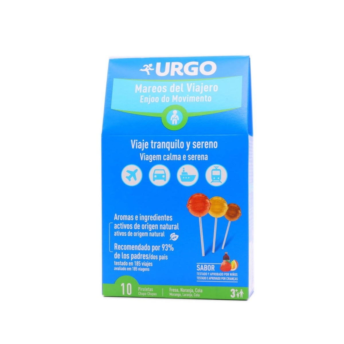urgo mareos del viajero 10 piruletas
