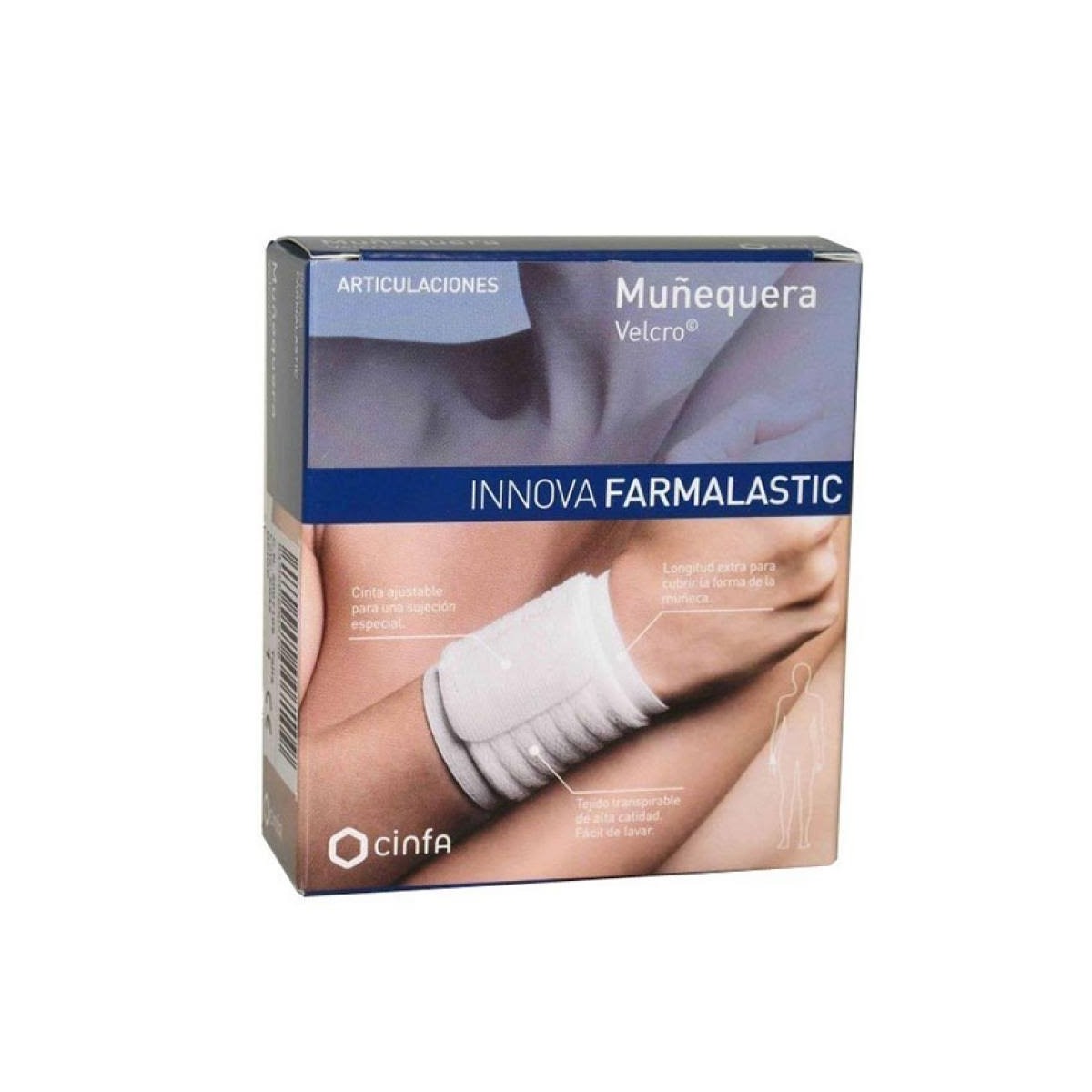 farmalastic munequera velcro innova beige t peq med