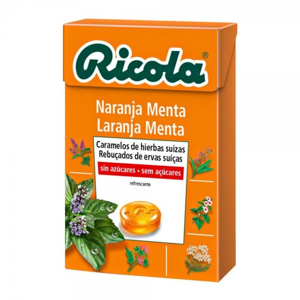 ricola caramelos menta naranja 50 g