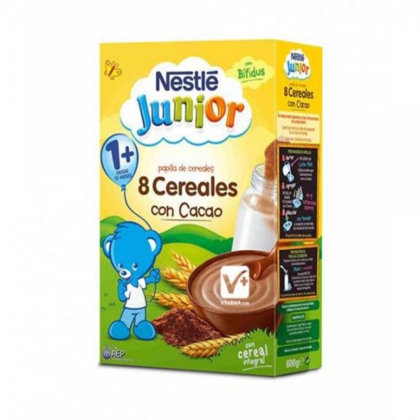 nestle papilla 8 cereales al cacao 600 g