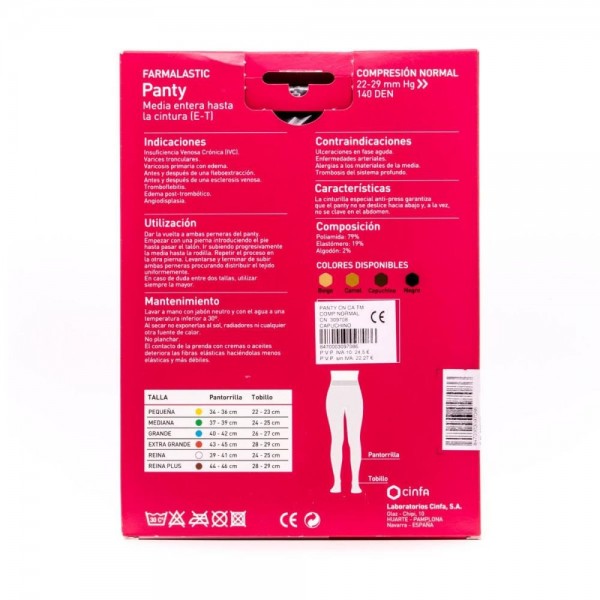 panty compresion normal farmalastic capuchino t med