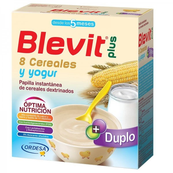 blevit plus 8 cereales y yogur duplo 600 gr