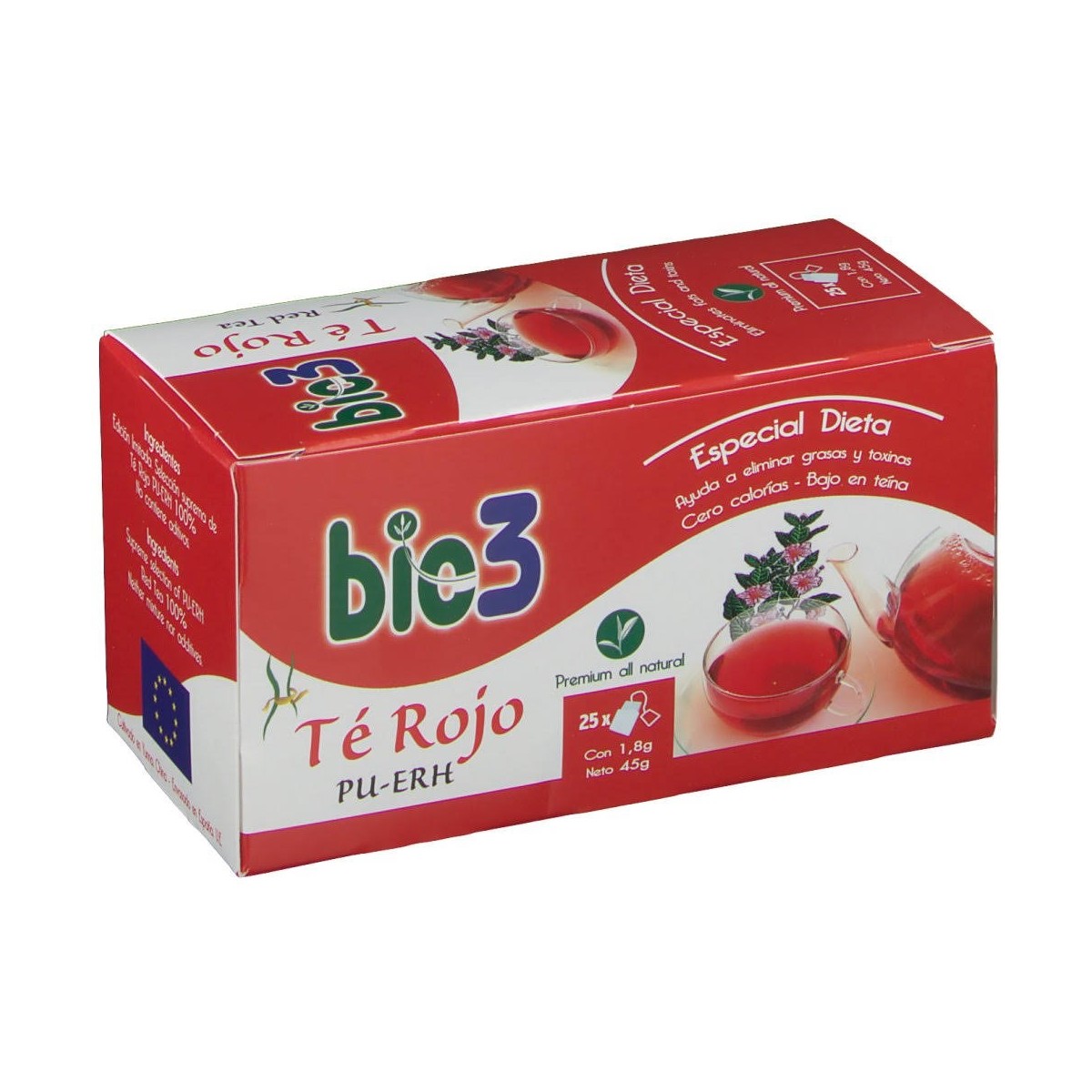 bio3 te rojo pu erh 25 bolsitas