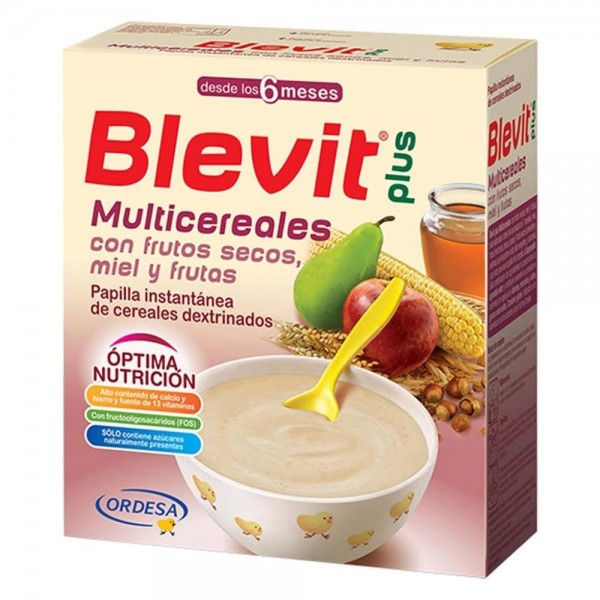 blevit plus miel frutos secos y frutas multicereales 600 g