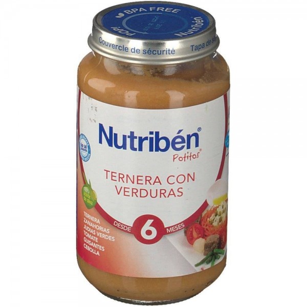 nutriben ternera con verduras 250 g