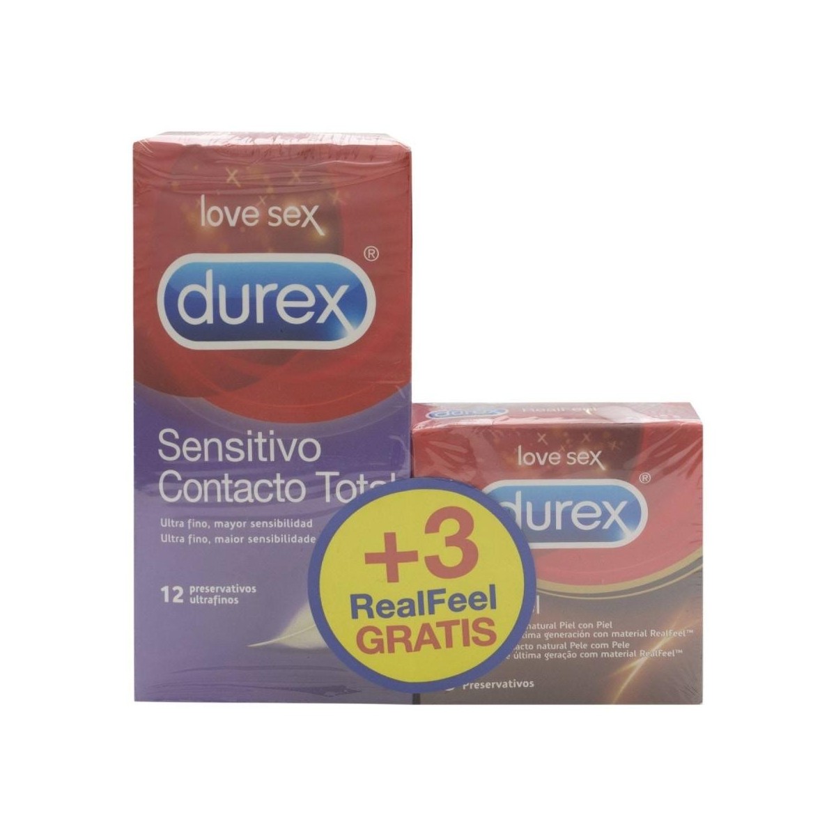 durex preservativos sensitivo contacto total 12