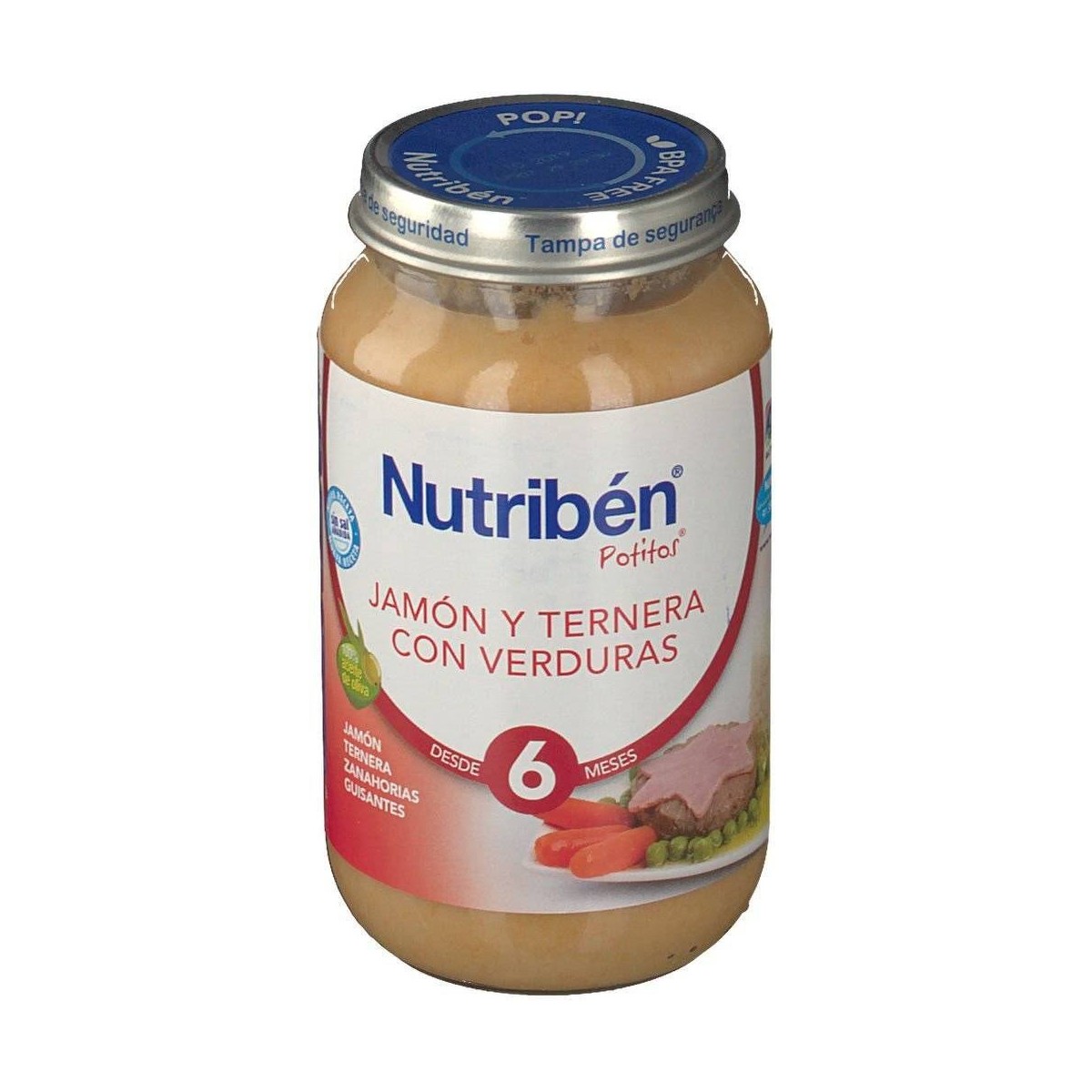 nutriben 250 g jamon ternera verduras