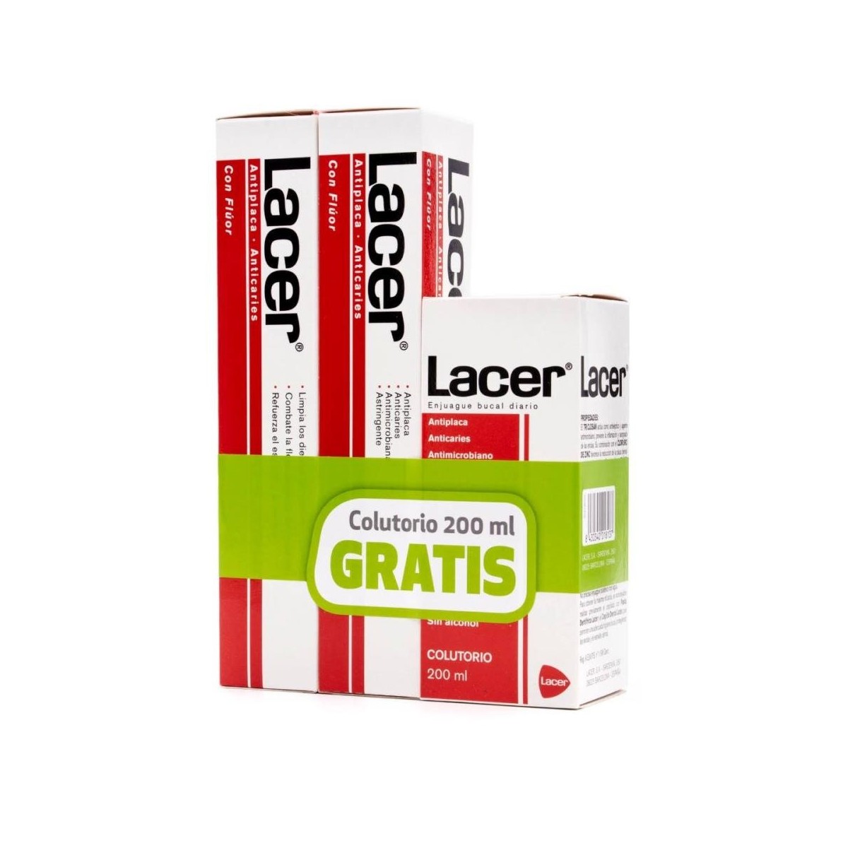 lacer duplo pasta dentifrica 125 ml colutorio 200 ml
