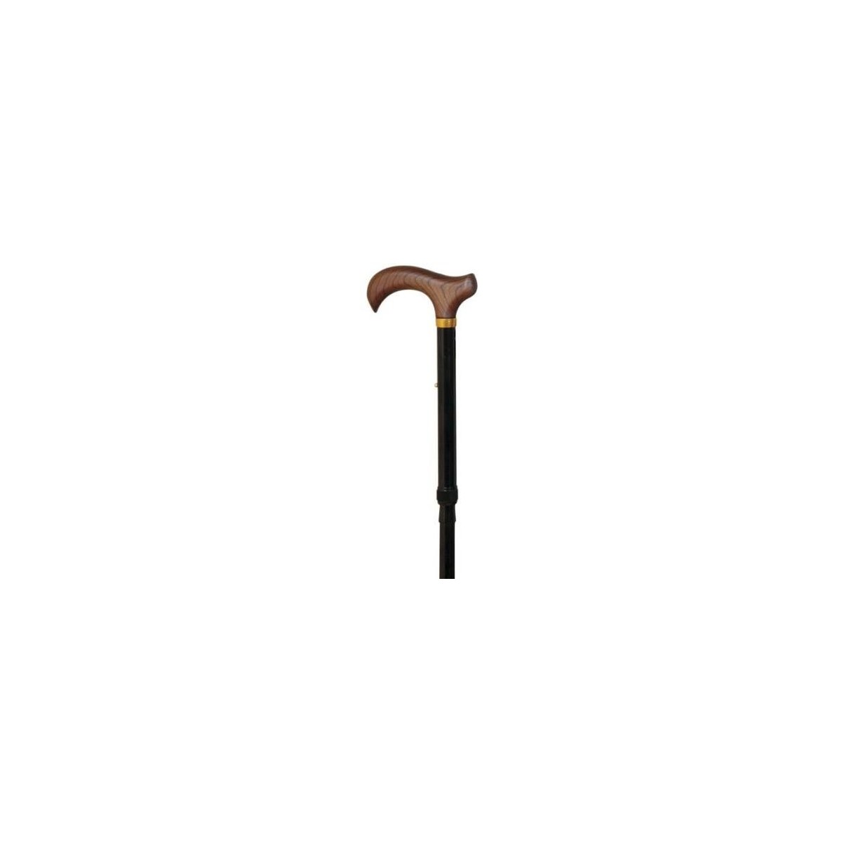baston muletilla de aluminio plegable y regulable en altura color negro