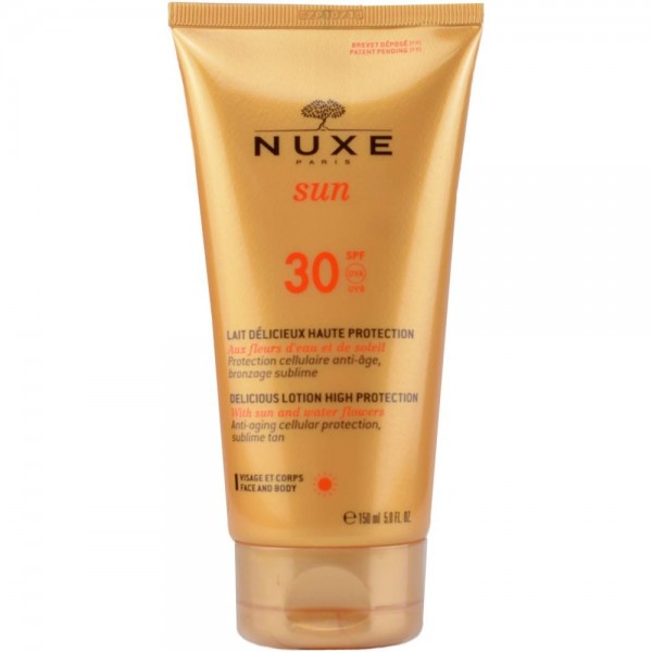 nuxe sun leche deliciosa rostro y cuerpo spf30 150 ml
