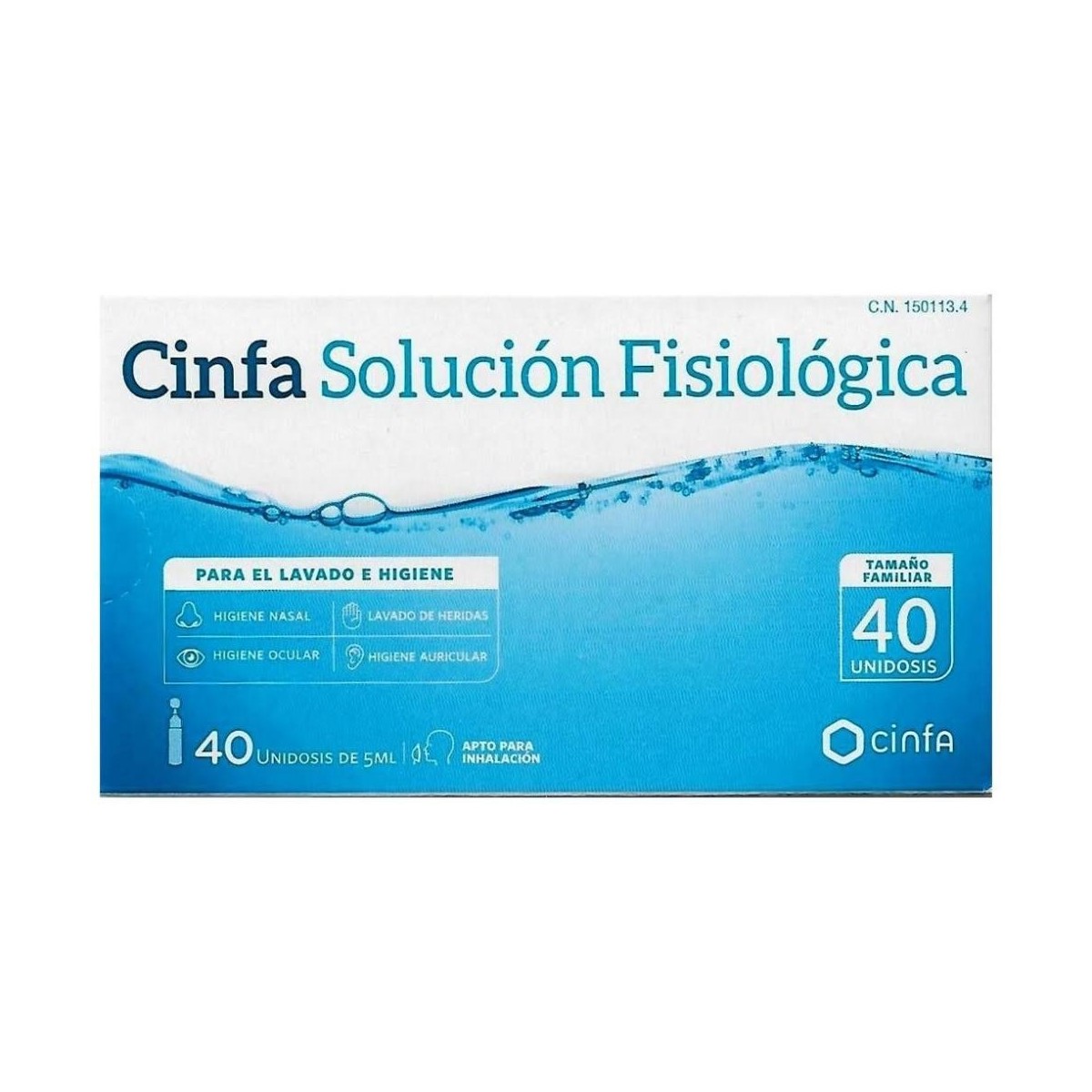 cinfa solucion fisiologica 40 unidosis
