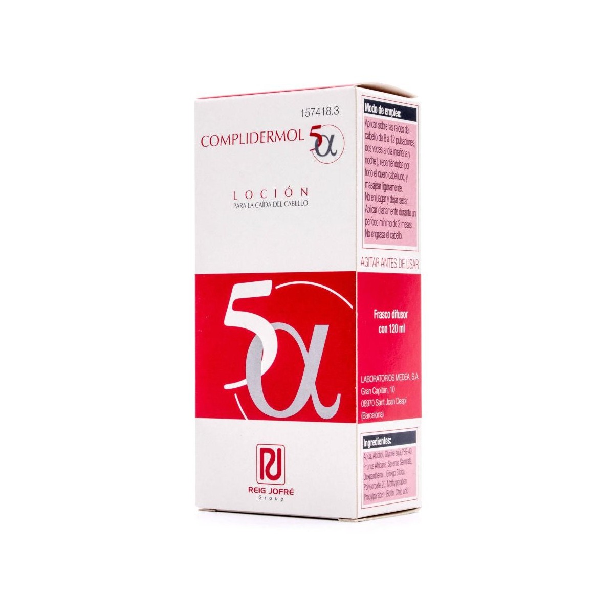 complidermol 5 alfa locion 120 ml