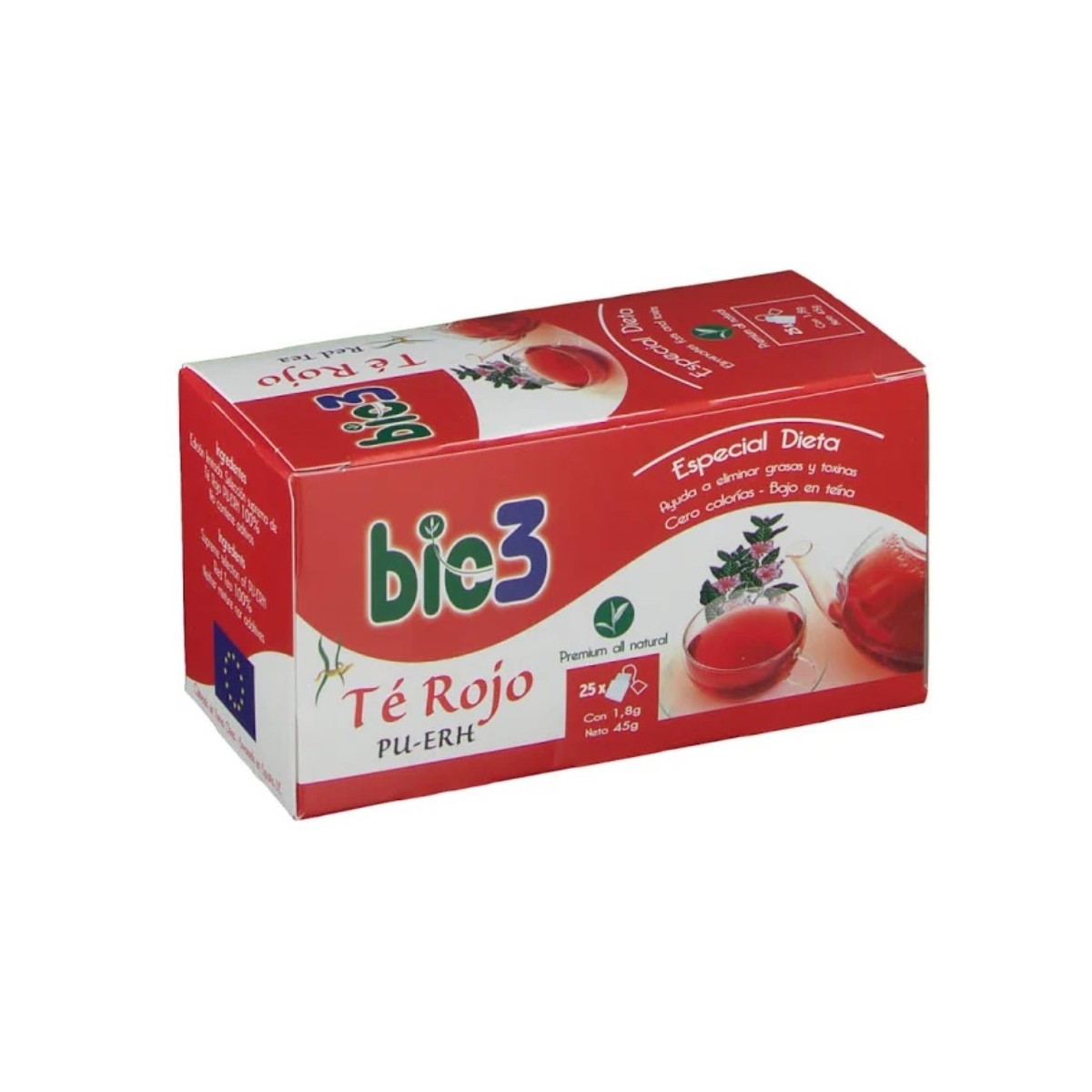 bio3 te rojo 25 bolsitas