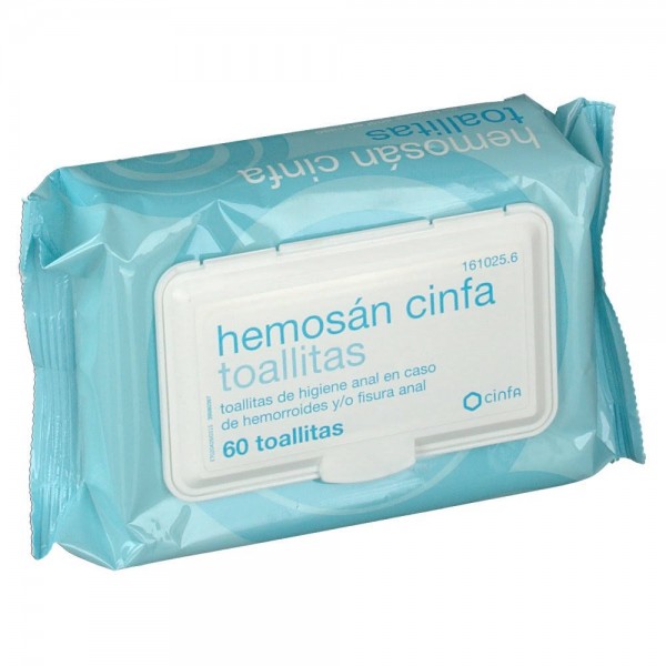 cinfa hemosan 60 toallitas