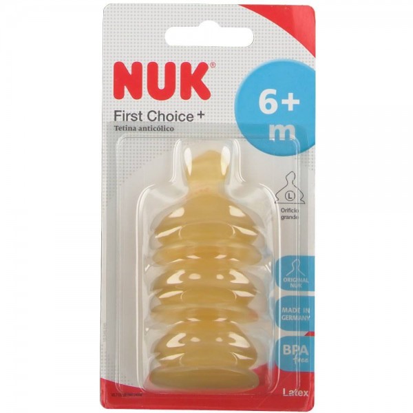 nuk tetina first choice 2l latex 3x2