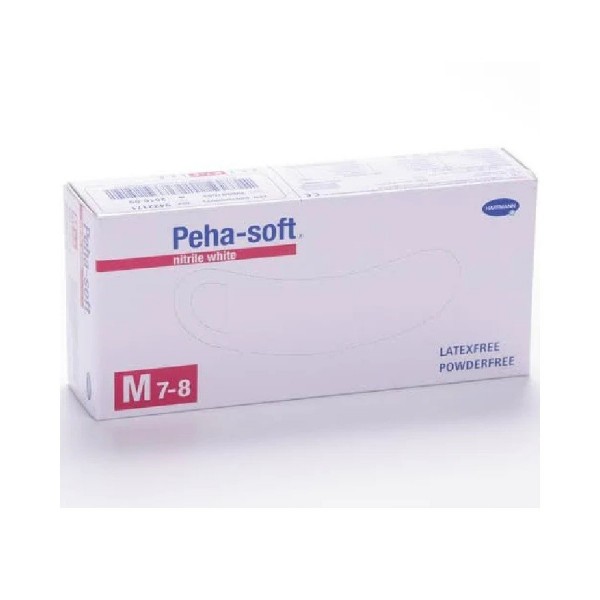 guantes peha soft nitrilo blanco tm 100