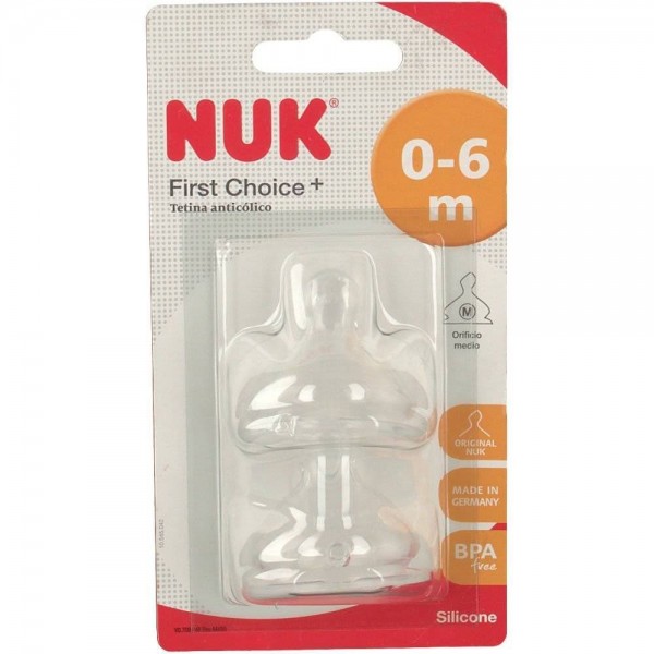 nuk tetina silicona anticolico first choice t1 m