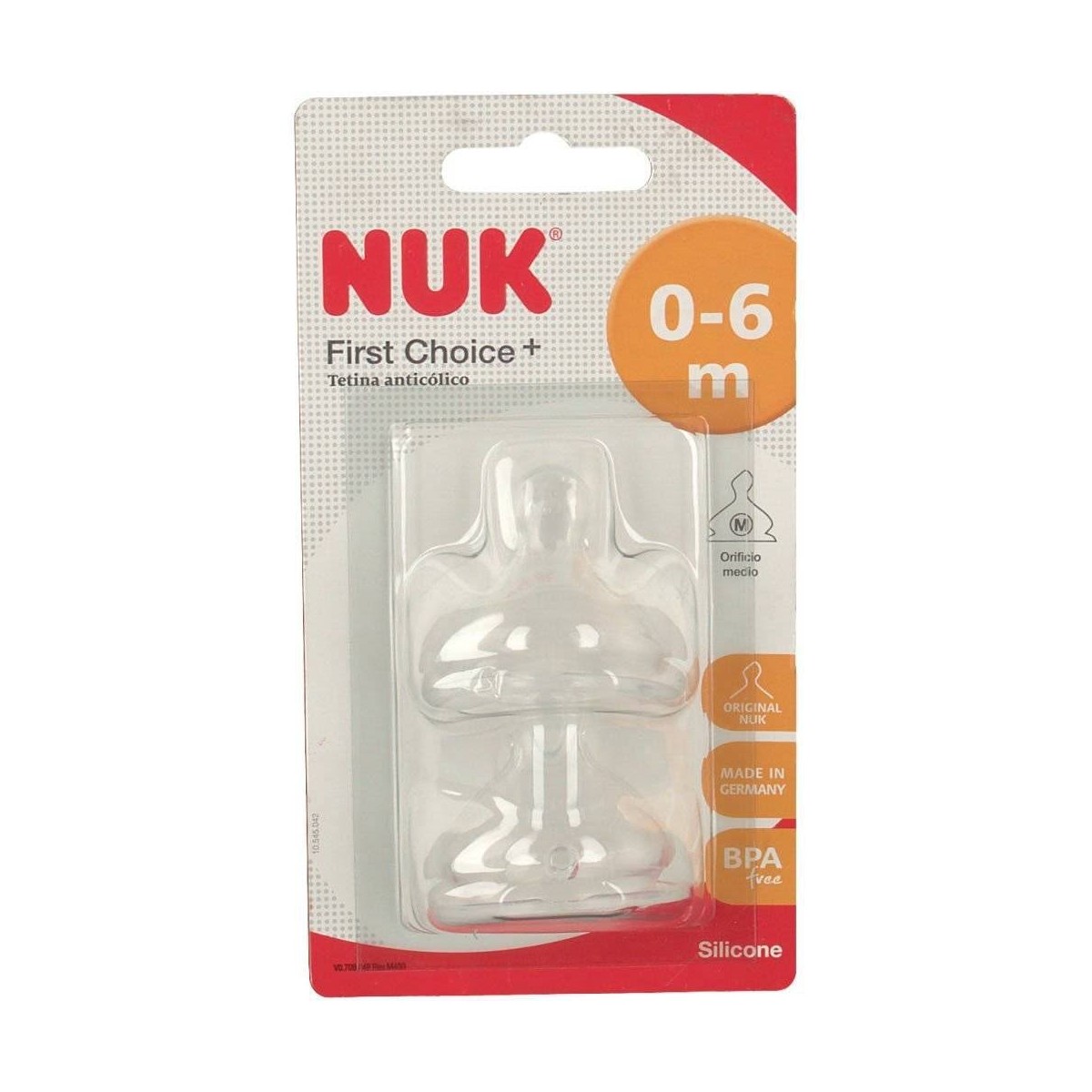 nuk tetina silicona anticolico first choice t1 m