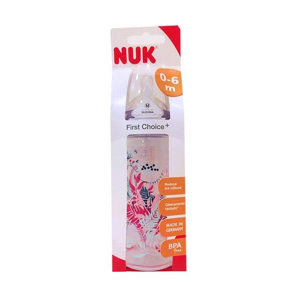 nuk biberon silicona first choice 1m 300 ml