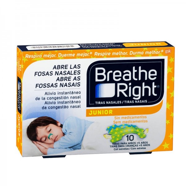 breathe right junior 10 tiras nasales