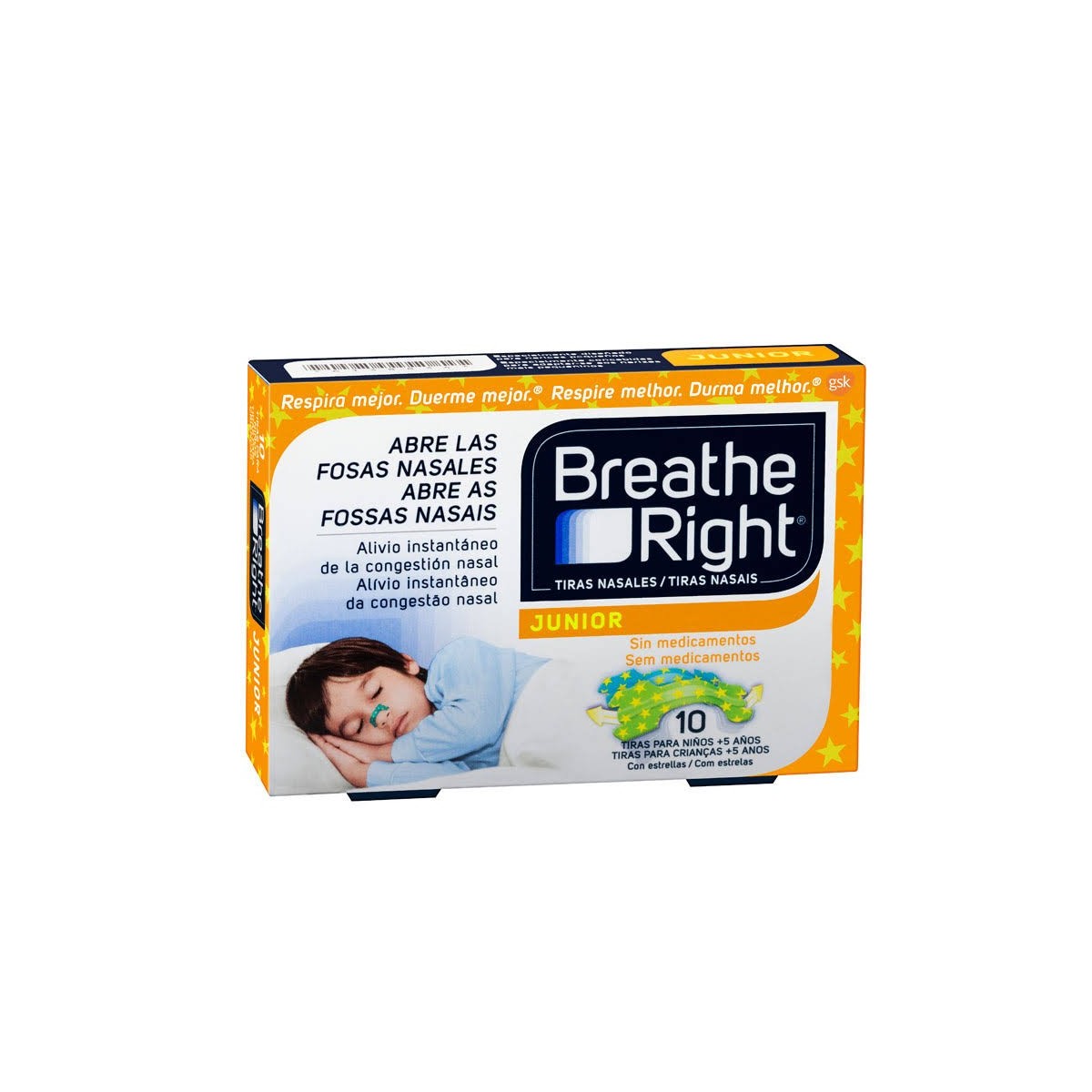 breathe right junior 10 tiras nasales