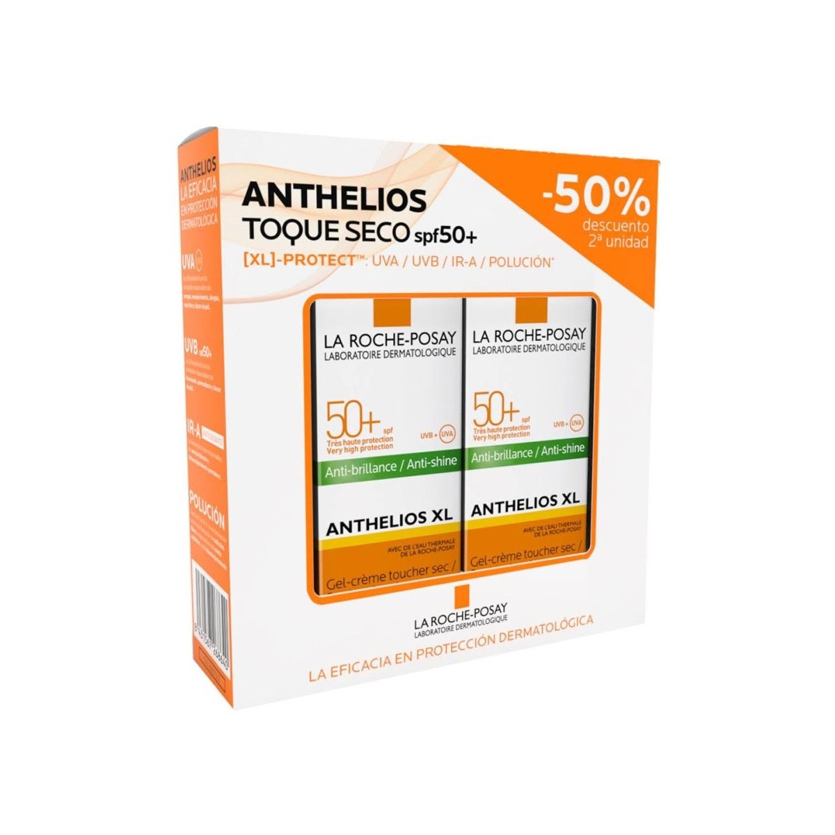 duplo la roche posay anthelios crema gel toque seco spf50