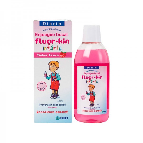 fluor kin infantil fresa enjuague 500 ml