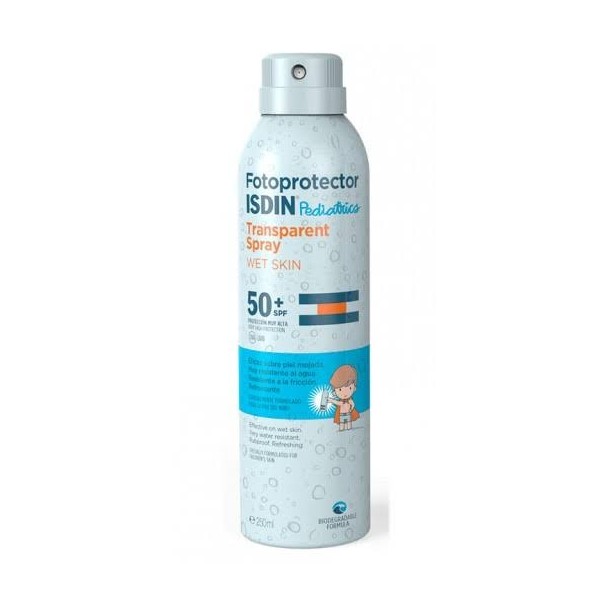 isdin fotoprotector pediatrics transparent spray wet skin 50