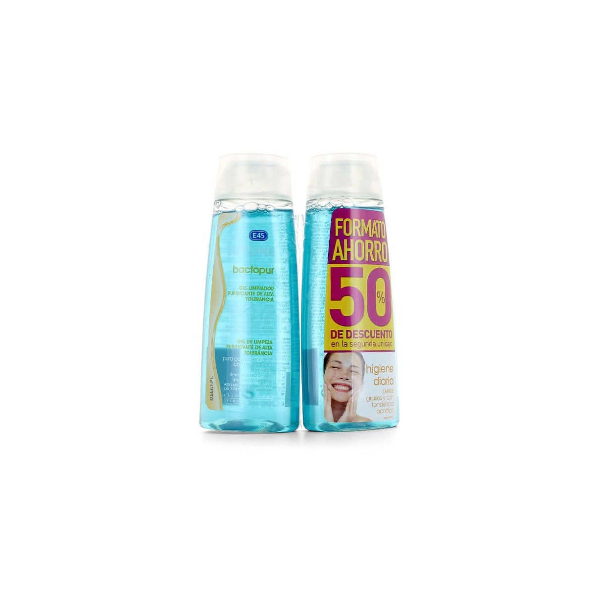 bactopur gel limpiador duplo 2 x 200 ml