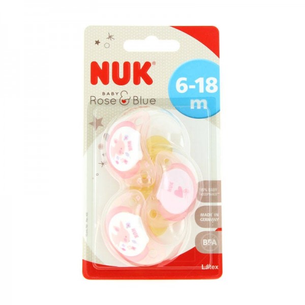 nuk chupete latex nukete rose t2 3x2