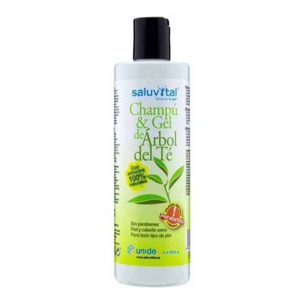 saluvital champu gel de arbol del te 300 ml