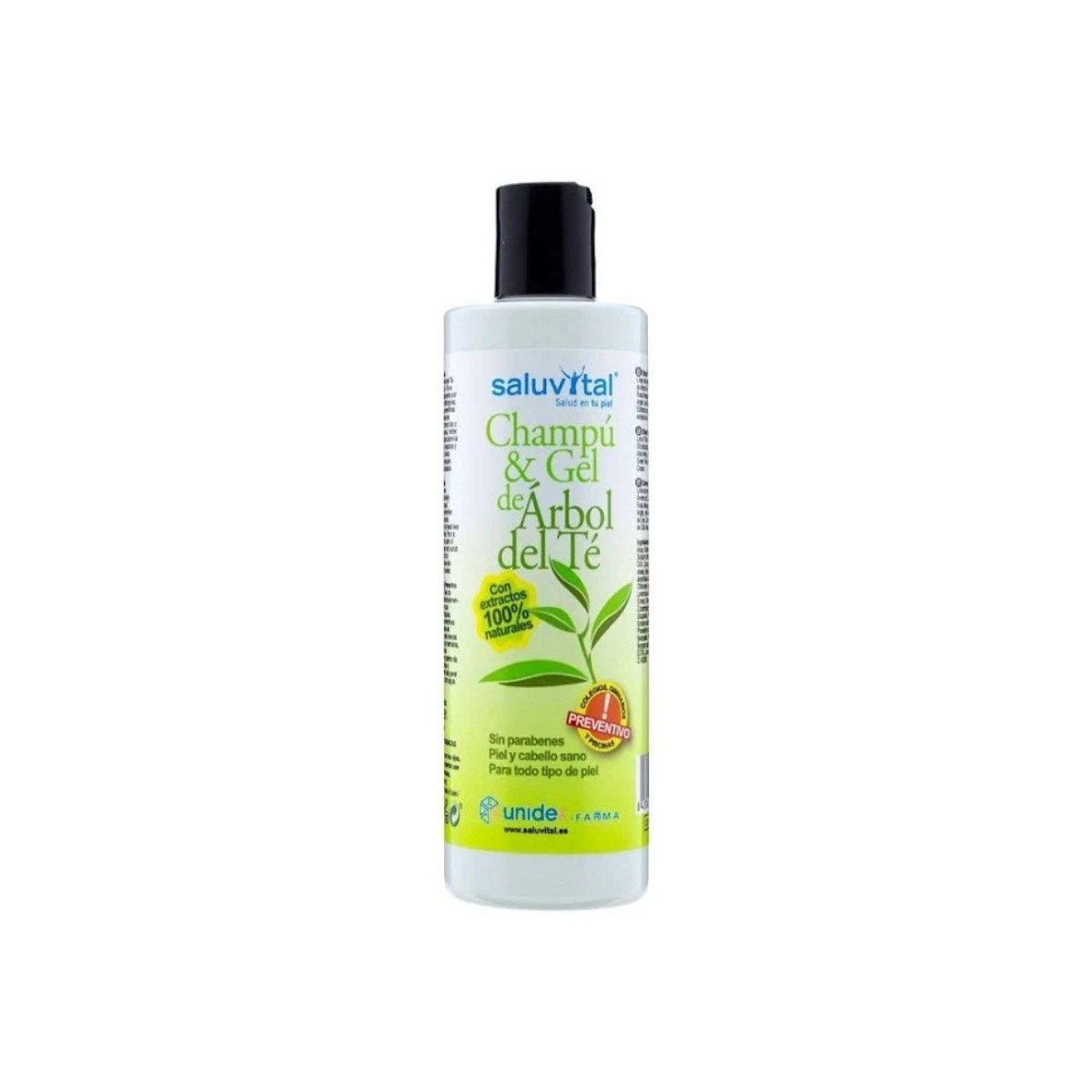 saluvital champu gel de arbol del te 300 ml