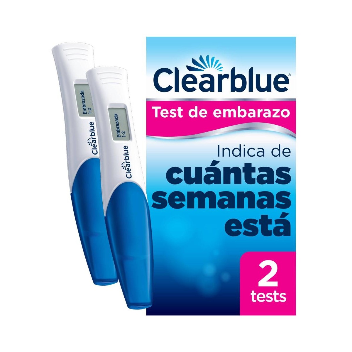 clearblue prueba de embarazo digital 2 test