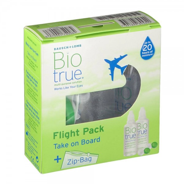 biotrue solucion unica pack de viaje 2x60ml