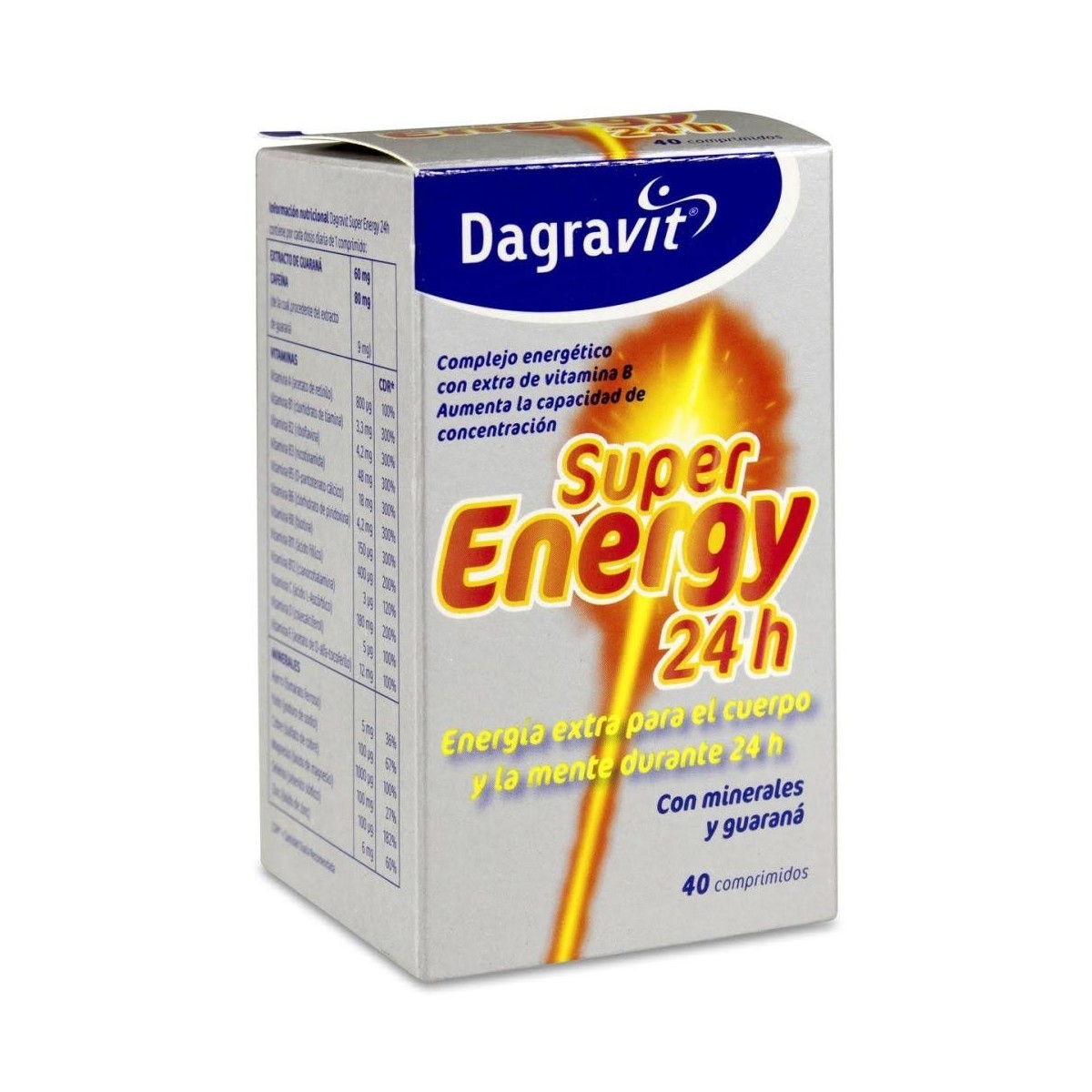 dagravit super energy 24h 40 comprimidos