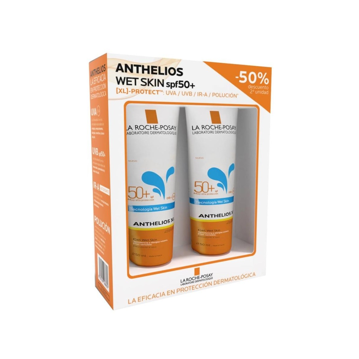 anthelios xl gel wet skin spf50 la roche posay 250ml250ml duplo