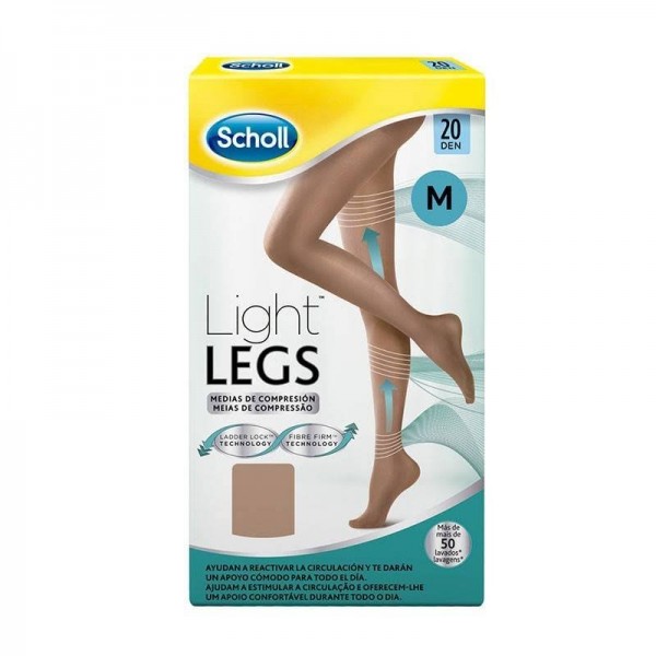 scholl medias compresion 20 den carne m