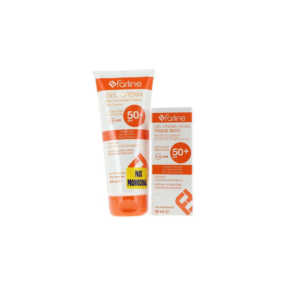 farline pack gel crema corporal spf50 200ml gel crema facial
