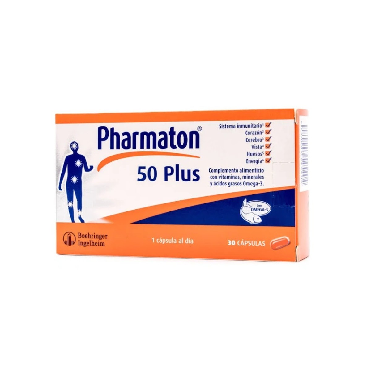 pharmaton 50 plus 30 capsulas