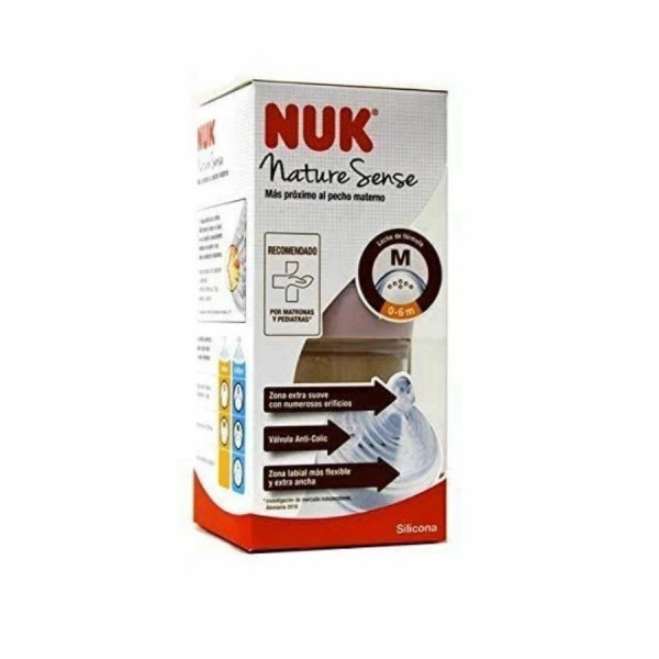 nuk nature sense biberon pp silicona talla m 150 ml