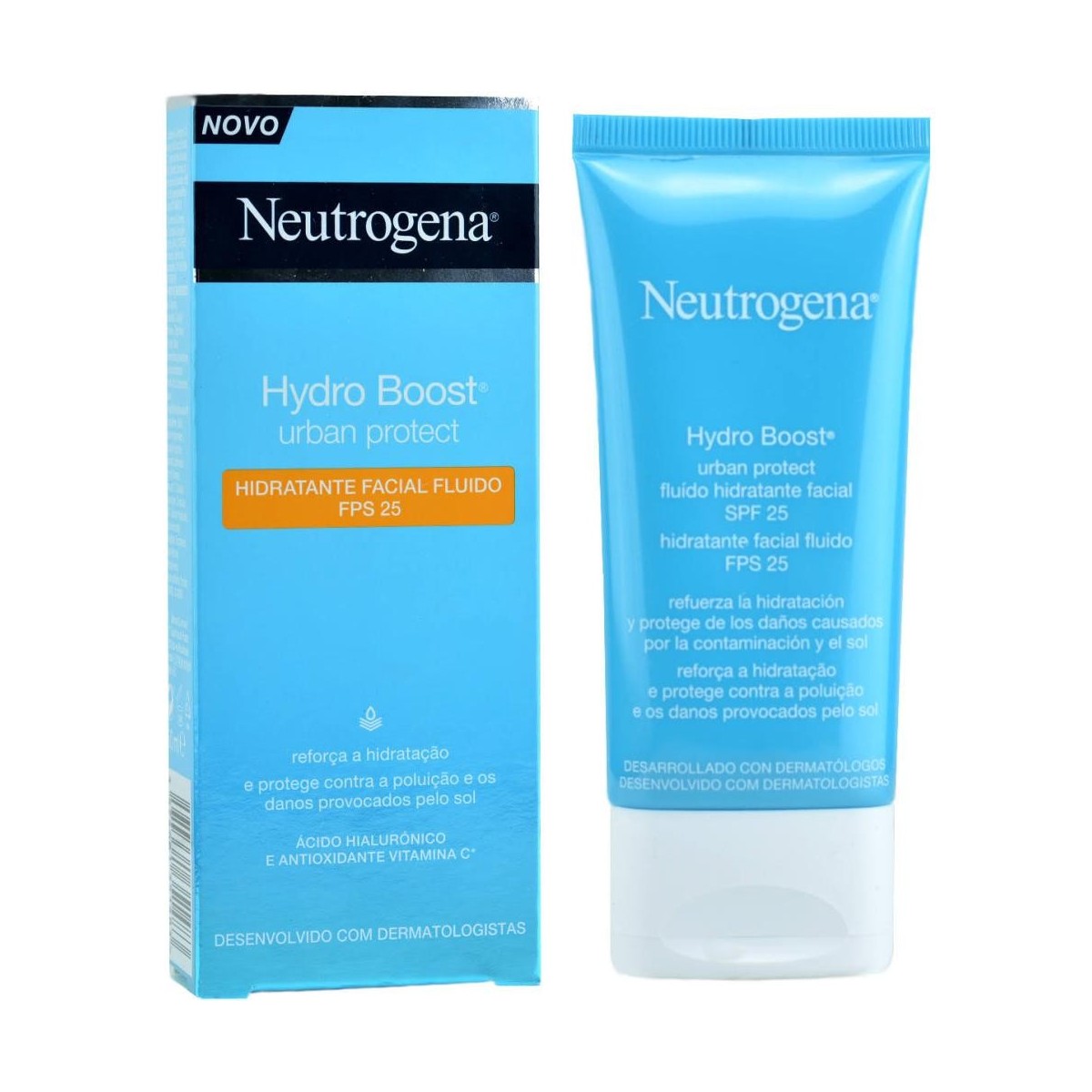 neutrogena hydro boost urban protect fluido hidratante facial spf25 50ml