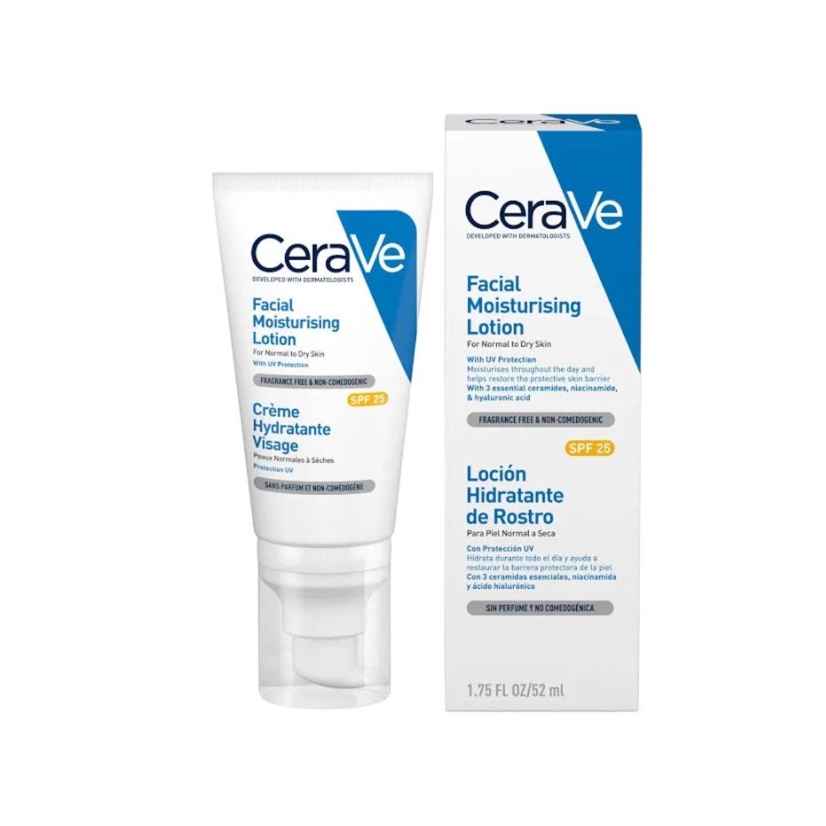 cerave locion hidratante rostro spf25 52 ml