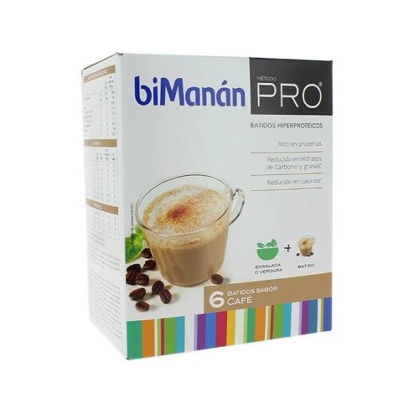 bimanan pro batido cafe 6 sobres