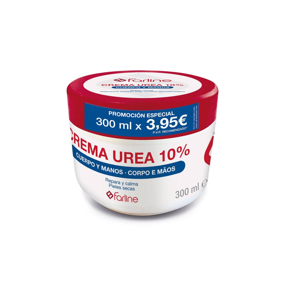 crema urea 10 cuerpo y manos farline 300ml